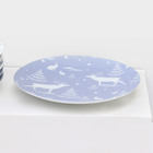 Набор фарфоровых тарелок «Зимний лес», 6 предметов, d=20 см, микс - Фото 2