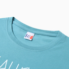 Комплект домашний женский (футболка,шорты), цвет бирюзовый, размер 44 - Фото 5