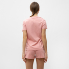 Комплект домашний женский (футболка,шорты), цвет розовый, размер 44 - Фото 5