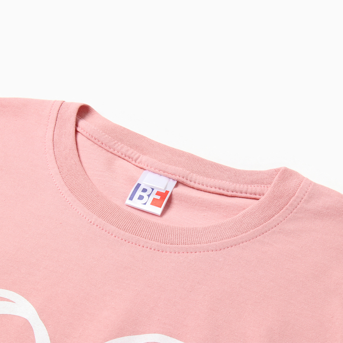 Комплект домашний женский (футболка,шорты), цвет розовый, размер 44 - фото 1909400108