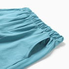 Комплект домашний женский (футболка,шорты), цвет бирюзовый, размер 44 - Фото 8