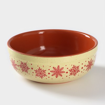 Салатник «Снежинки», d=19 см, 1.4 л