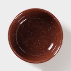 Салатник «Мрамор», d=19 см, цвет коричневый - Фото 2