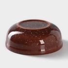 Салатник «Мрамор», d=19 см, цвет коричневый - Фото 3