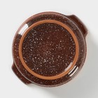 Форма для запекания с ручками «Мрамор», 800 мл, d=15 см, цвет коричневый - Фото 4