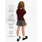 Жилет для девочки Amarobaby Knit, рост 122 см, цвет бордовый - Фото 3