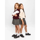 Жилет для девочки Amarobaby Knit, рост 122 см, цвет бордовый - Фото 9