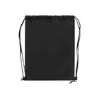 Мешок для обуви 420 х 340 мм, Calligrata "Стандарт", (мягкий полиэстер, плотность 210D), чёрный - фото 23315916