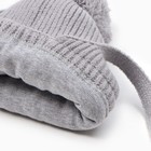 Шапка детская, цвет серый, размер 36-38 - фото 23276217