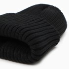 Шапка детская, цвет черный, размер 54-56 10158048