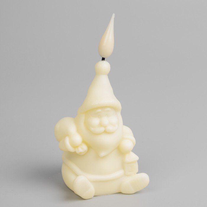 Светодиодная фигура «Дед Мороз» 5.5 × 12.5 × 5 см, пластик, батарейки AG13х3, свечение тёплое белое