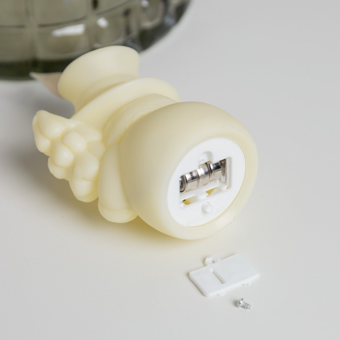 Светодиодная фигура «Снеговик» 7 × 12.5 × 5.5 см, пластик, батарейки AG13х3, свечение тёплое белое