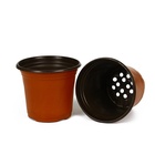 Горшок для рассады, 1.1 л, d=14 см, h=12 см, мягкий пластик, терракот, Greengo - Фото 8