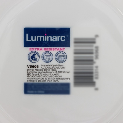Салатники Luminarc Everyday, 1 л, d=18 см, набор 6 шт., стеклокерамика, белые