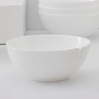 Салатники Luminarc Lotusia, 1 л, d=18 см, набор 6 шт., стеклокерамика, белые - Фото 2