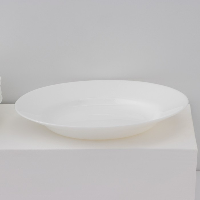 Набор суповых тарелок Luminarc Everyday, d=22 см, стеклокерамика, 6 шт, цвет белый - фото 1906489930