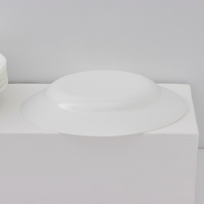 Набор суповых тарелок Luminarc Everyday, d=22 см, стеклокерамика, 6 шт, цвет белый - фото 1906489932
