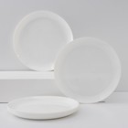 Набор обеденных тарелок Luminarc Diwali, d=27 см, стеклокерамика, 6 шт, цвет белый - фото 320731598