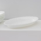 Набор овальных тарелок Luminarc Trianon, d=22 см, стеклокерамика, 6 шт, цвет белый - фото 4405377