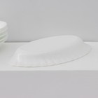 Набор овальных тарелок Luminarc Trianon, d=22 см, стеклокерамика, 6 шт, цвет белый - фото 4405379