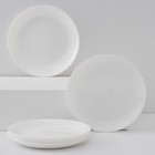 Набор десертных тарелок Luminarc Diwali, d=19 см, стеклокерамика, 6 шт, цвет белый - фото 8384242