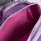Косметичка дорожная, 2 отдела на молниях, с зеркалом, цвет фиолетовый - Фото 3