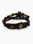 Браслет кожа «Бабочка малая» хиппи, коричневый, L=22.5 см - Фото 3