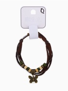 Браслет кожа «Бабочка малая» хиппи, коричневый, L=22.5 см - Фото 6