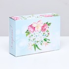 Коробка для конфет 6 шт., «Розовые розы» 13.7×9.8×3.9 - Фото 2