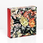Коробка для 9 конфет с обечайкой, «Цветочки» 13.8×13.8×3.8 - Фото 2