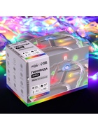 Гирлянда «Нить» 10 м, IP65, УМС, белая каучуковая нить, 100 LED, свечение мульти, 220 В 9891178 - фото 319933586