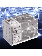 Гирлянда «Нить» 10 м, IP65, УМС, белая каучуковая нить, 100 LED, свечение белое, мерцание, 220 В 9891181 - фото 319933594