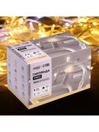 Гирлянда «Нить» 10 м, IP65, УМС, белая каучуковая нить, 100 LED, свечение тёплое белое, мерцание, 220 В - фото 118979689 Гирлянда «Нить» 10 м, IP65, УМС, белая каучуковая нить, 100 LED, свечение тёплое белое, мерцание, 220 В - фото 118979689