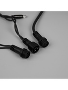 Гирлянда «Нить» 10 м, IP65, УМС, тёмная каучуковая нить, 100 LED, свечение мульти, 220 В 9891183 - фото 319933596