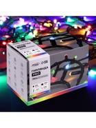 Гирлянда «Нить» 10 м, IP65, УМС, тёмная каучуковая нить, 100 LED, свечение мульти, 220 В 9891183 - фото 319933598