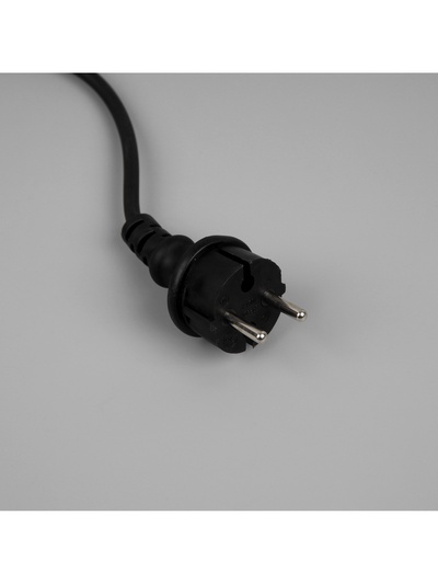 Гирлянда «Нить» 10 м, IP65, УМС, тёмная каучуковая нить, 100 LED, свечение тёплое белое, 220 В