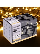 Гирлянда «Нить» 10 м, IP65, УМС, тёмная каучуковая нить, 100 LED, свечение тёплое белое, 220 В - Фото 10