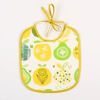 Нагрудник из нетканого полотна с ПВХ покрытием «Яблоки», зеленый, 20×22 см - Фото 2