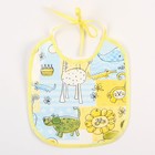 Нагрудник из нетканого полотна с ПВХ покрытием «Мультики», голубой, р-р. 20×22 см - Фото 2