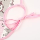 Нагрудник из нетканого полотна с ПВХ покрытием «Мультики», цвет розовый, р-р. 20х22см - Фото 4