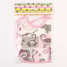 Нагрудник из нетканого полотна с ПВХ покрытием «Мультики», цвет розовый, р-р. 20х22см - Фото 5