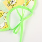 Нагрудник из нетканого полотна с ПВХ покрытием «Мультики», зеленый, р-р. 20×22 см - Фото 4