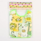 Нагрудник из нетканого полотна с ПВХ покрытием «Мультики», зеленый, р-р. 20×22 см - Фото 5