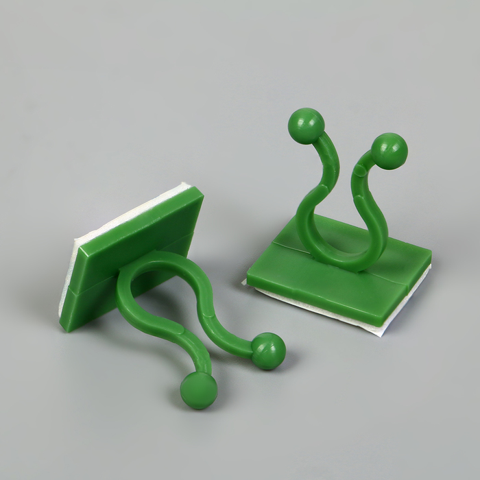 Крепления для вьющихся растений, самоклеящиеся, d=9 мм, цвет МИКС, Greengo