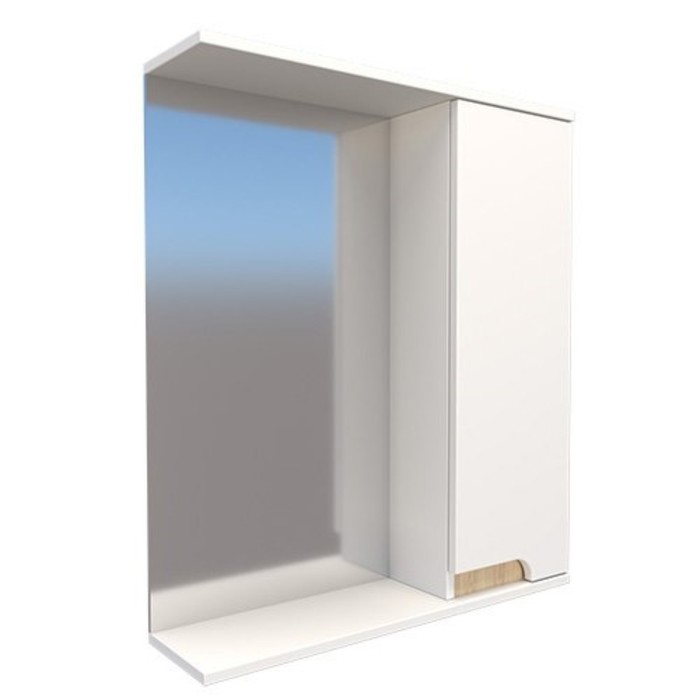 Зеркало - шкаф «Леон 60», правый, 150×600×700 мм, цвет сонома