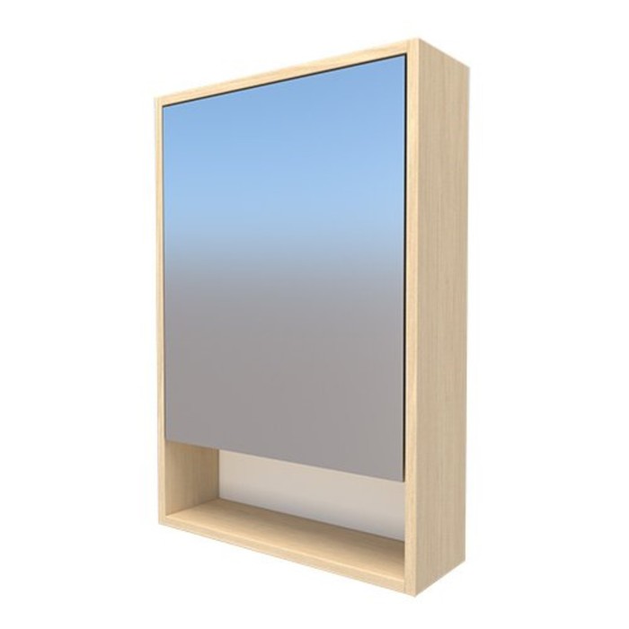 Зеркало - шкаф для ванной комнаты «Флора 55», 550×150×700 мм, цвет сонома