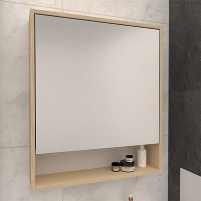 Зеркало – шкаф «Флора 60», 600×150×700 мм, цвет сонома