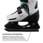 Набор: коньки детские раздвижные Snow Cat, с роликовой платформой, защита, р. 30-33 - Фото 5