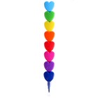 Восковой карандаш «Сердечко», набор 8 цветов - фото 20054022
