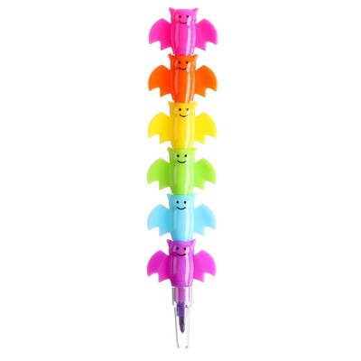 Восковой карандаш «Летучая мышь», набор 6 цветов